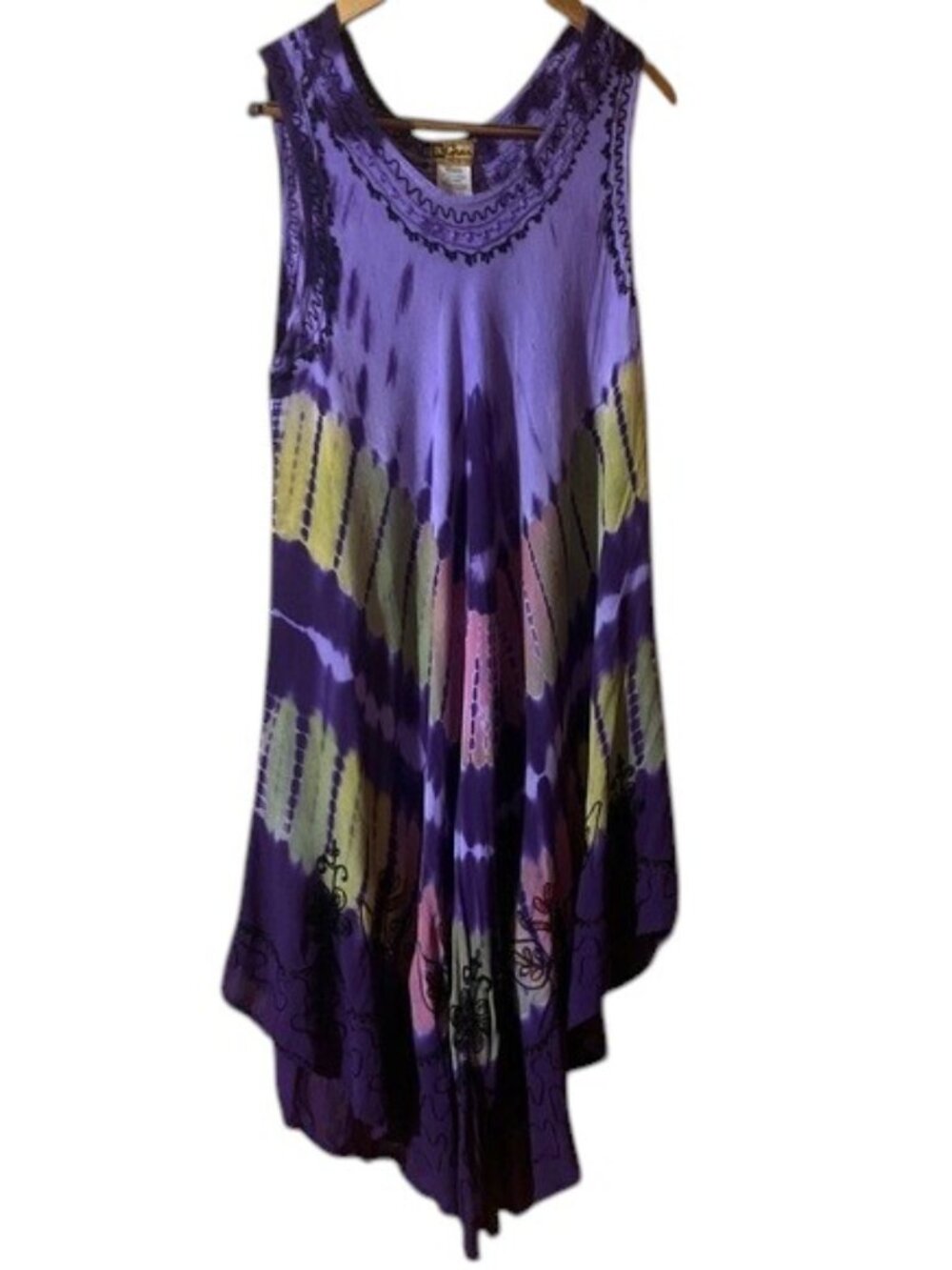New InGear Purple Tie-Dye Swimsuit Coverup Beach Dress